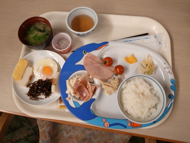 "朝食＠ホテル浦島</p